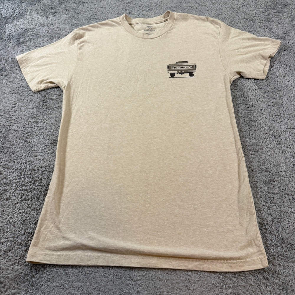Murdoch's Men Country Tradition Truck Graphic T-Shirt Small Tan Short Sleeve